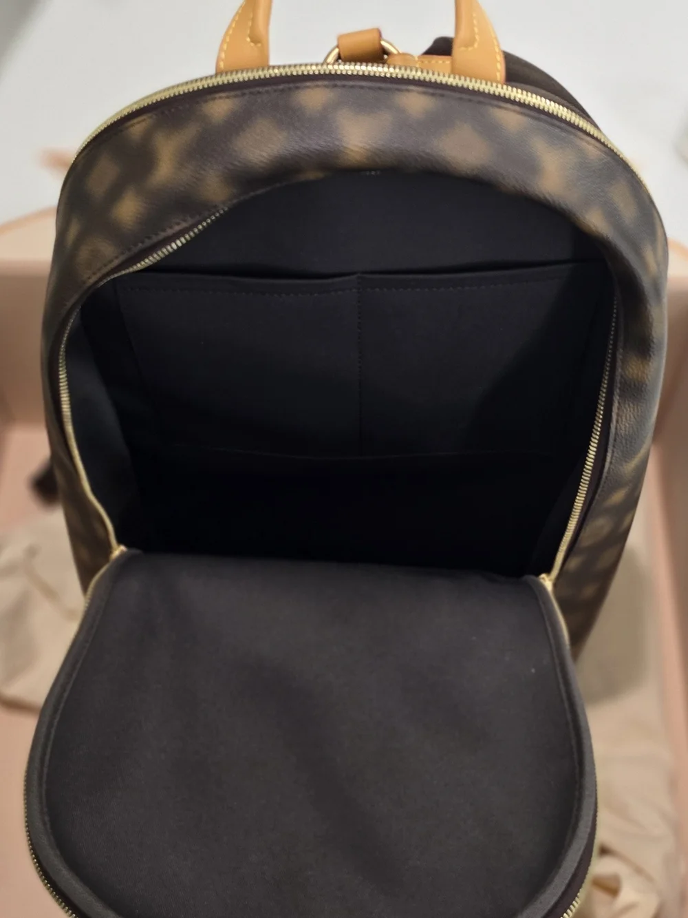Louis Vuitton Brown & Tan Monogram Backpack